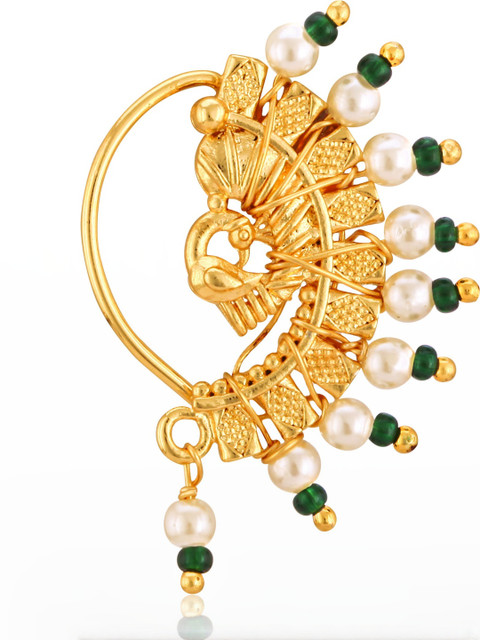 Gold Plated Alloy Nath Nose Pins