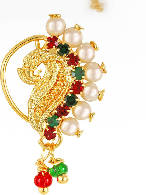 Gold Plated Alloy Nath Nose Pins