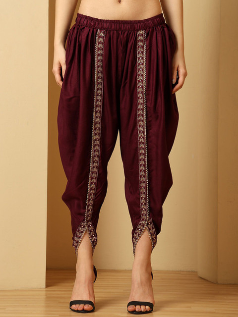 URBAN KANYA Floral Embroidered Medium Loose Fit Salwar