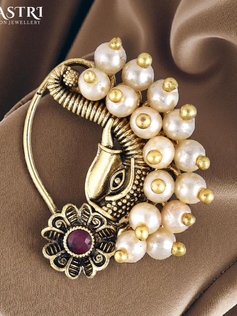 Gold Plated Alloy Nath Nose Pins