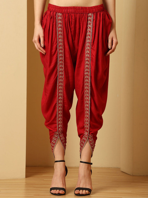 URBAN KANYA Floral Embroidered Medium Loose Fit Salwar