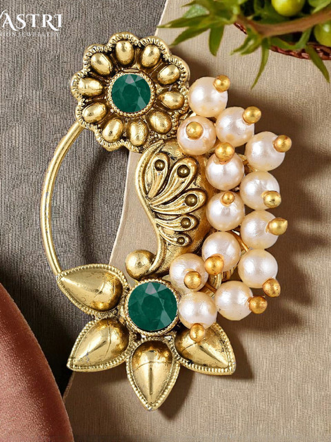 Gold Plated Alloy Nath Nose Pins