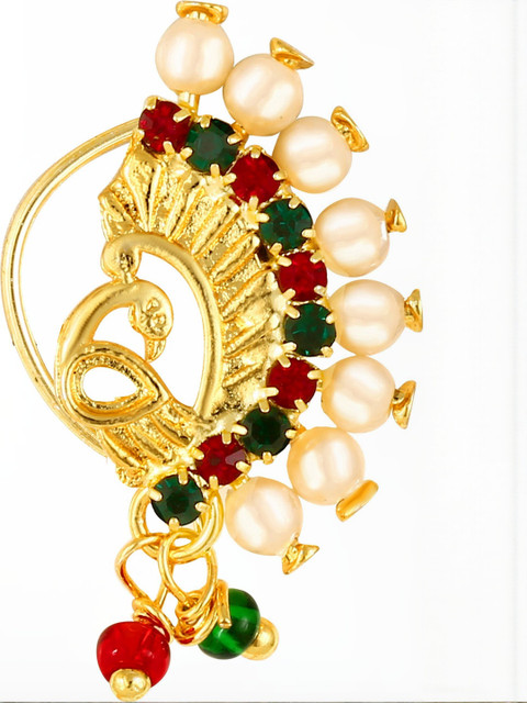 Gold Plated Alloy Nath Nose Pins