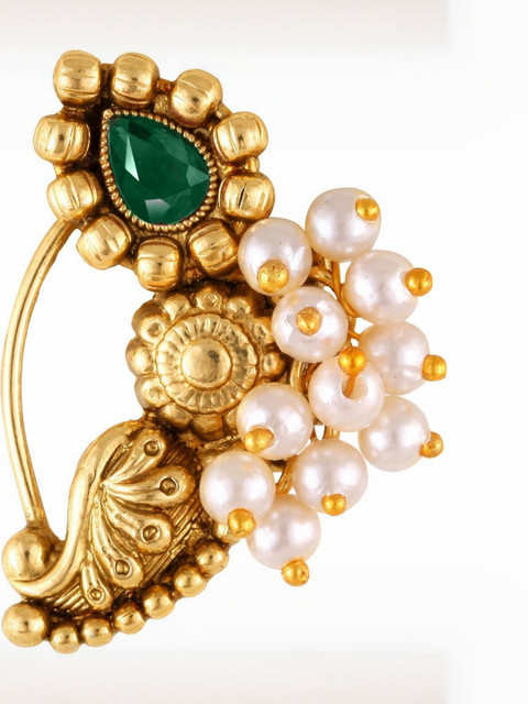 Gold Plated Alloy Nath Nose Pins