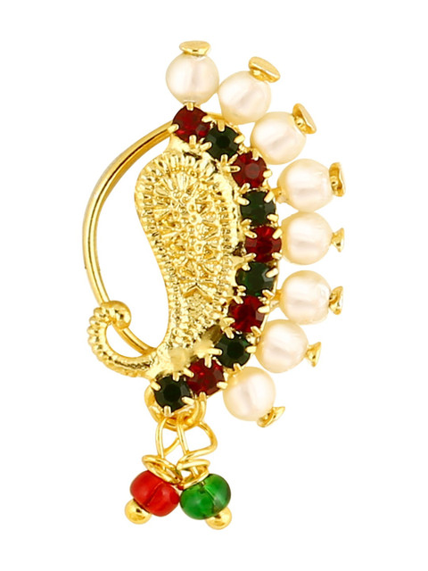 Gold Plated Alloy Nath Nose Pins