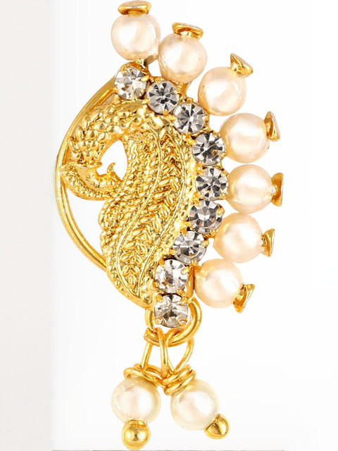 Gold Plated Alloy Nath Nose Pins