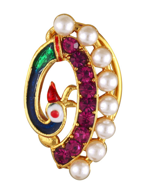 Gold Plated Alloy Nath Nose Pins