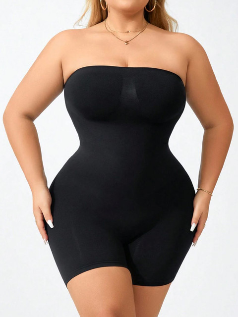PYOS Strapless Moisture Wicking Cotton Body Shaper
