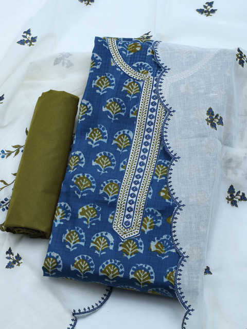 Meena Bazaar Printed Unstitched Dress Material