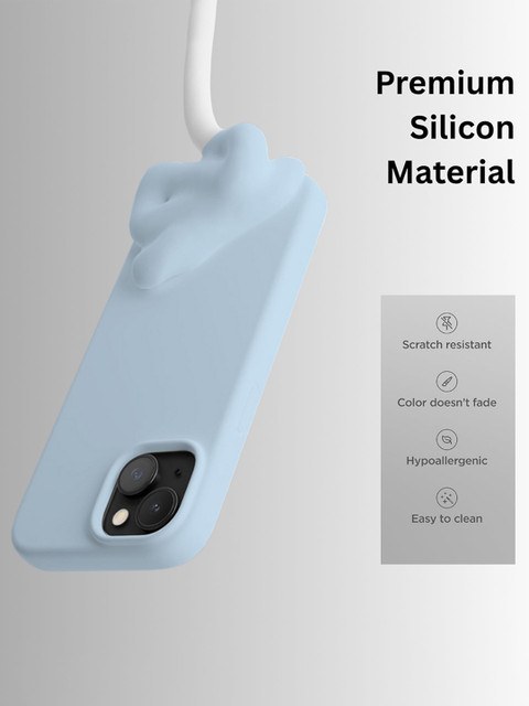 INNOPACE Unisex iPhone 13 Solid Sleek Grip Scratch & Impact Resistant Back Case - Image 2