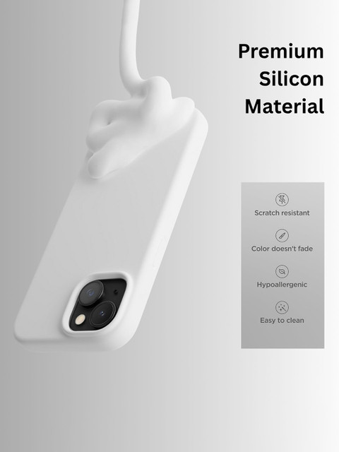 INNOPACE Unisex iPhone 14 Solid Sleek Grip Scratch & Impact Resistant Back Case - Image 2