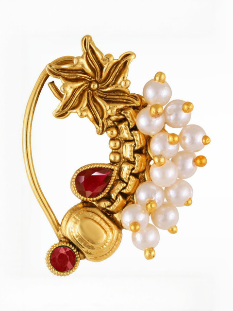 Gold Plated Alloy Nath Nose Pins