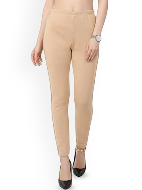Thrifty Thread Women Woolen Mid-Rise Churidar-Length Leggings