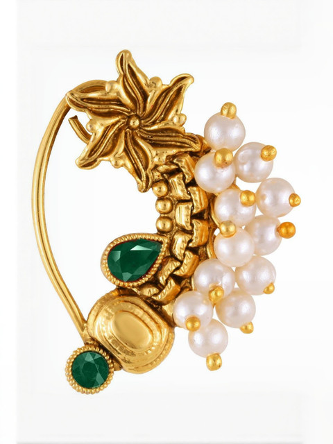 Gold Plated Alloy Nath Nose Pins