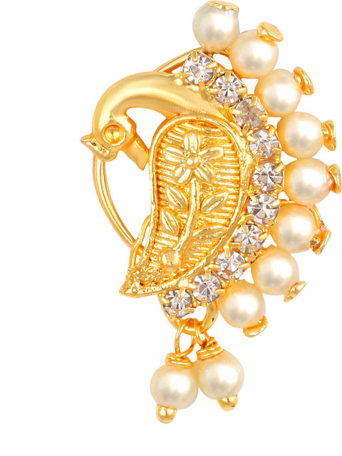 Gold Plated Alloy Nath Nose Pins
