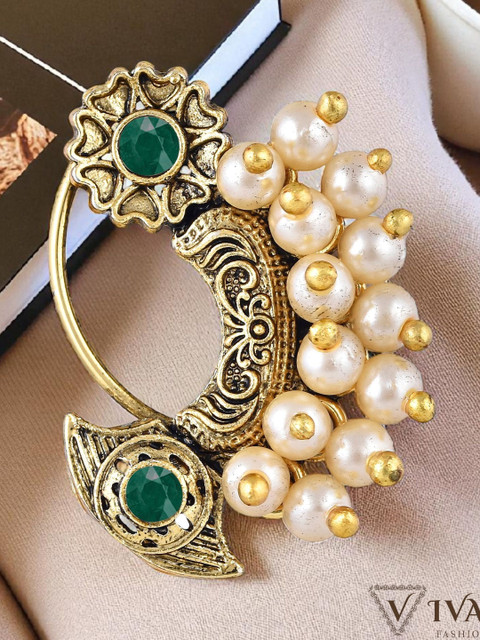 Gold Plated Alloy Nath Nose Pins