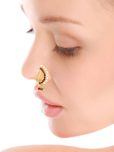 Gold Plated Alloy Nath Nose Pins