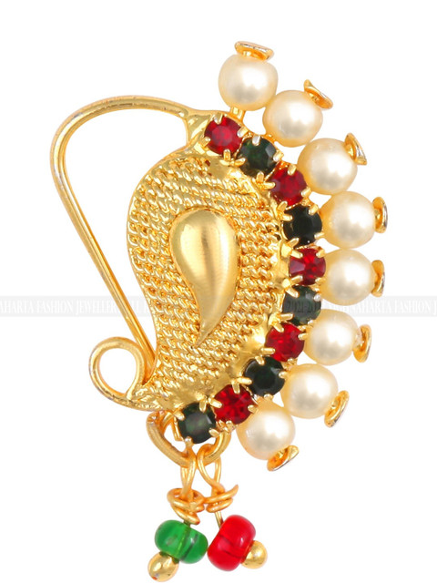 Gold Plated Alloy Nath Nose Pins