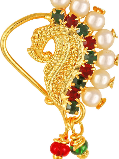 Gold Plated Alloy Nath Nose Pins