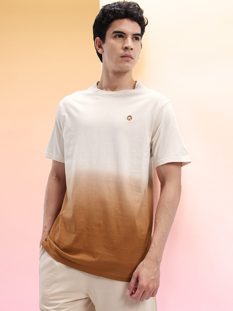 HRX by Hrithik Roshan Pure Cotton Dyed Ombre T-shirt