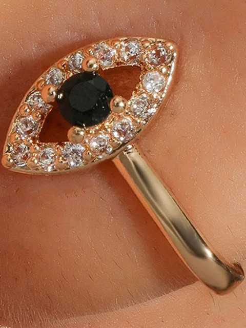 fabula Set Of 3 Cubic Zirconia Studded Stud Nosepins - Image 4