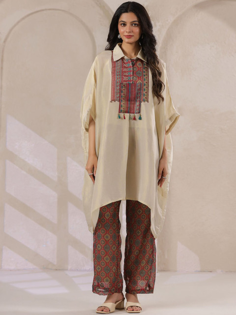 RangDeep Yoke Design Shirt Collar Tunic With Trouser