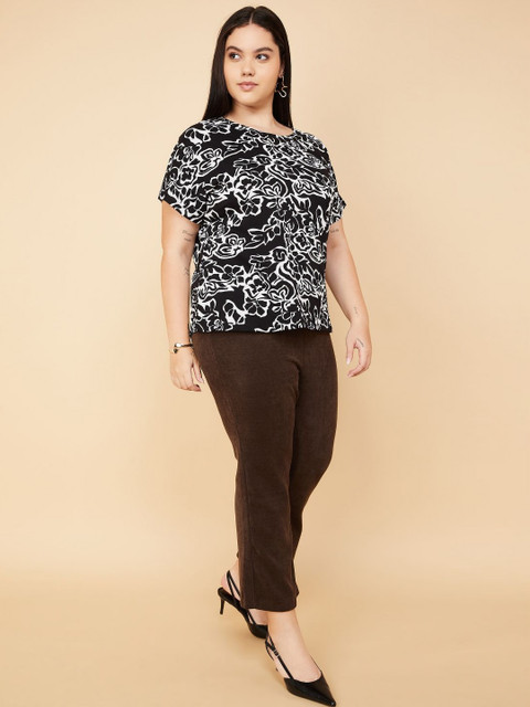 max Women Plus Size Floral Print T-shirt - Image 4