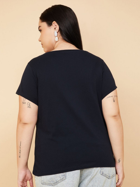 max Women Plus Size Floral Print T-shirt - Image 4