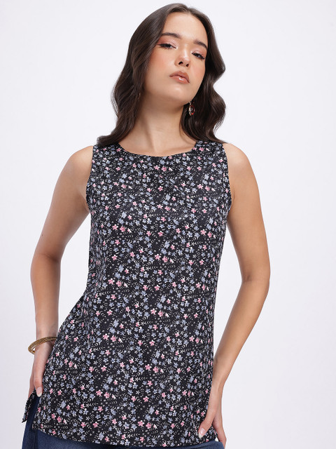 Anouk Rustic Floral Printed Straight Kurti