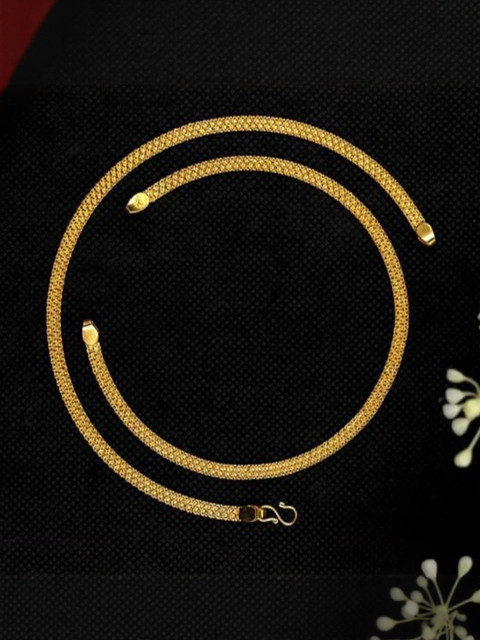 Kunjus Set Of 2 Gold-Plated Anklets