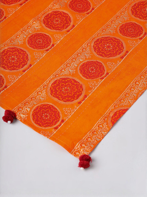Sangria Ethnic Motifs Printed Cotton Dupatta - Image 2