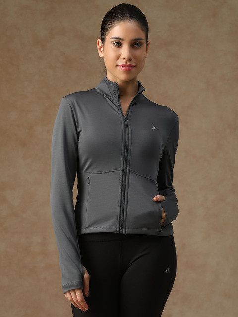 ATHLISIS Stand Collar Dry-Fit Training or Gym Sporty Jacket