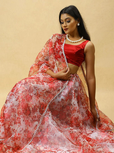 LIPS CROWN Printed Semi-Stitched Lehenga With Choli & Dupatta