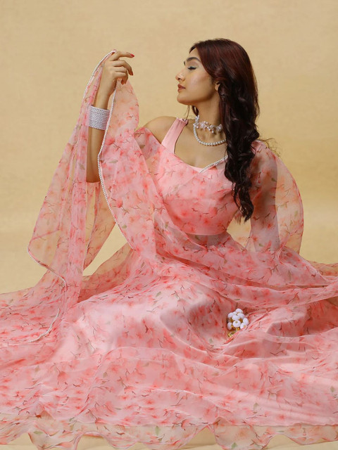 LIPS CROWN Printed Semi-Stitched Lehenga With Choli & Dupatta - Image 5