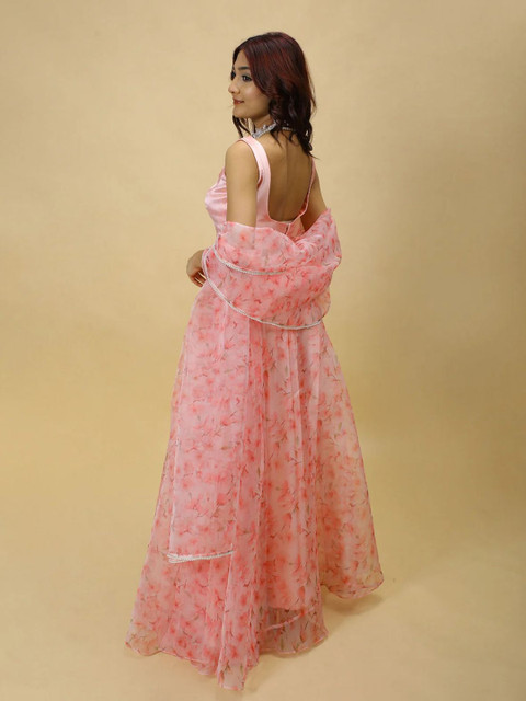 LIPS CROWN Printed Semi-Stitched Lehenga With Choli & Dupatta - Image 3