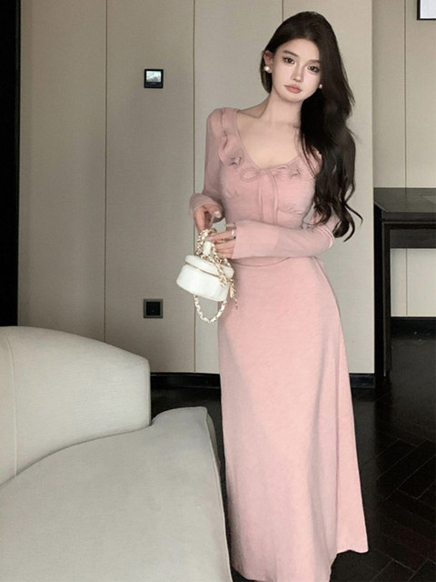 StyleCast Women V-Neck Sheath Midi Dress