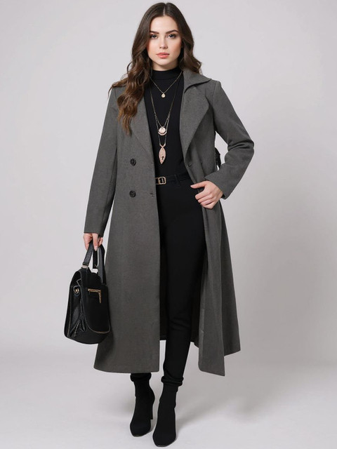 Mast & Harbour Women Single Breasted Overcoat Coat