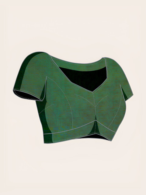 AMRUTKALA SAREES Ethnic Motifs Printed Pure Cotton Block Print Saree - Image 5