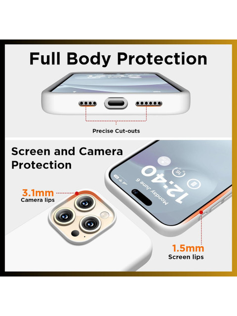 INNOPACE Silicone iPhone 14 Pro Max Back Case - Image 4