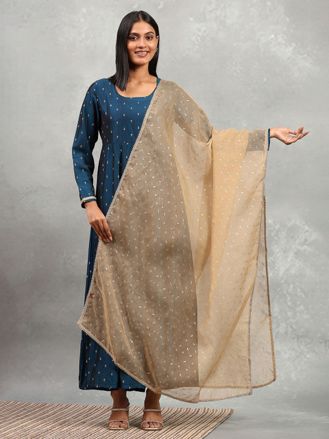 Rangriti Floral Embroidered Dupatta