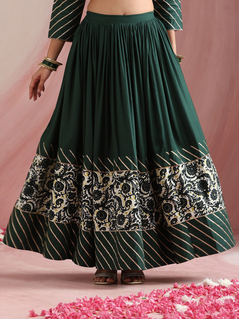 Khushal K Embroidered Sequinned Ready To Wear Lehenga & Blouse With Dupatta - Image 7