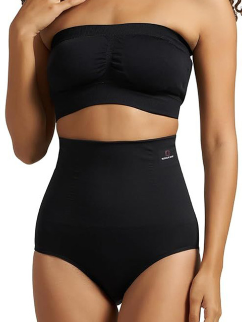 Munns & Mars High-Rise Seamless Hipster Body Shaper Briefs MMTTPBLXXL-NEW