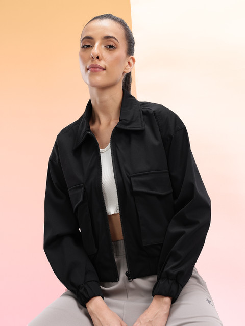 HRX by Hrithik Roshan Spread Collar Bomber Jacket