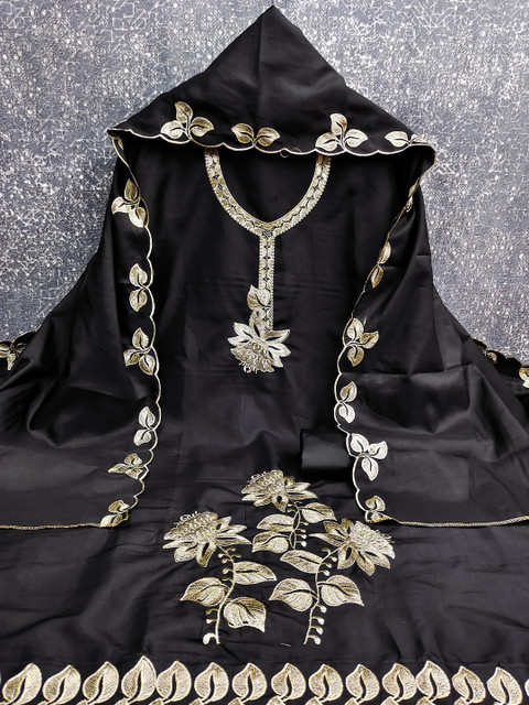 Maroosh Floral Embroidered Unstitched Dress Material