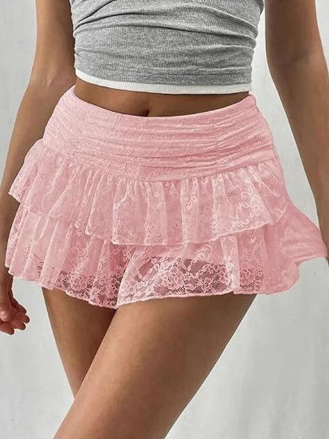 StyleCast Women Self-Designed Flared Mini Skirts