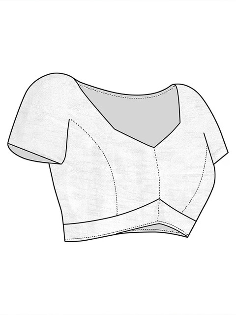 Mitera Women Striped Block Print Saree - Image 6