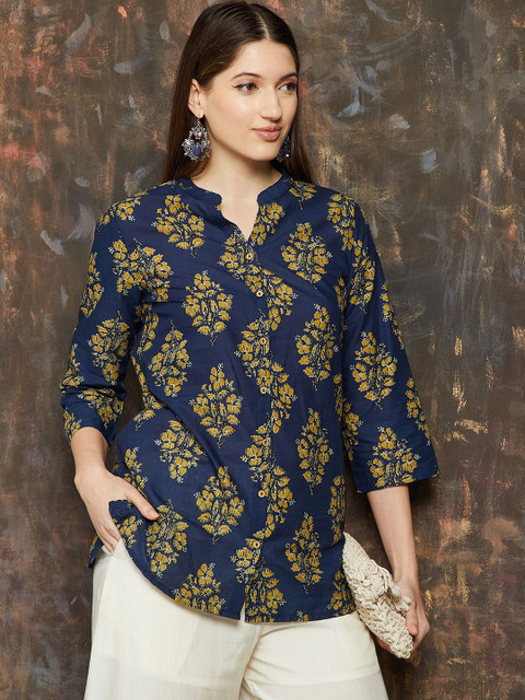 Melange by Lifestyle Women Ethnic Motifs Printed Pure Cotton Kurti
