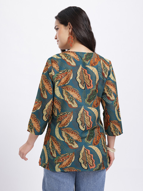 Anouk Rustic Printed Short Kurti - Image 5