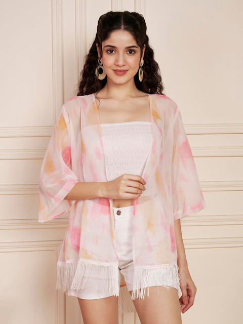 Fbella Women Printed Shrug