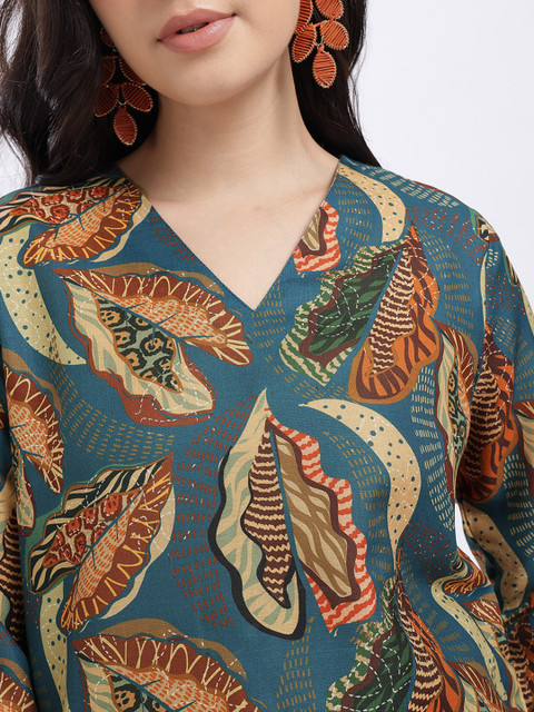 Anouk Rustic Printed Short Kurti - Image 3